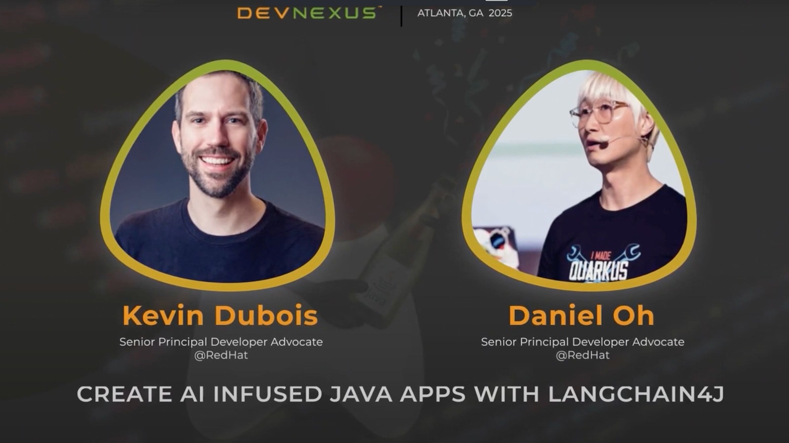 Create AI Infused Java Apps with LangChain4j with Kevin Dubois Daniel Oh